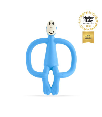 Matchstick Monkey Silikon Diş Kaşıyıcı // Bebek Mavisi