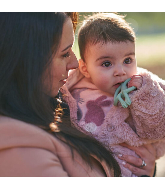 Matchstick Monkey Silikon Diş Kaşıyıcı // Yeşil