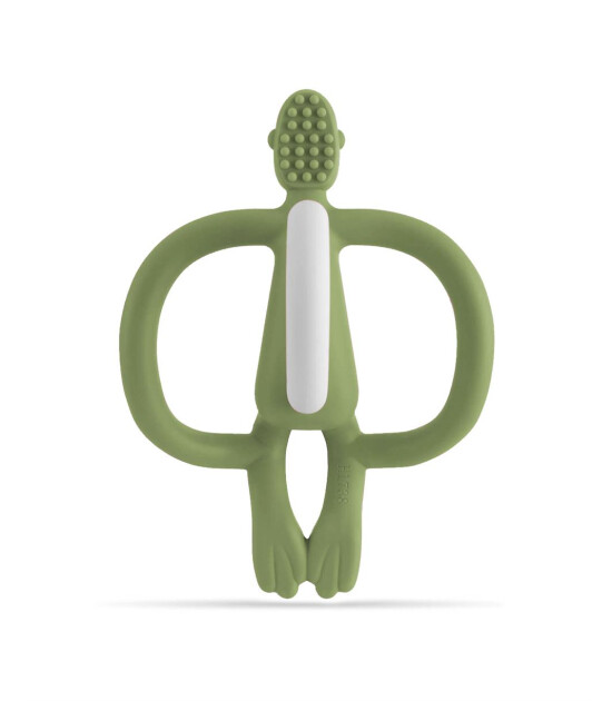 Matchstick Monkey Silikon Diş Kaşıyıcı // Yeşil