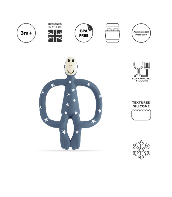 Matchstick Monkey Silikon Diş Kaşıyıcı // Star