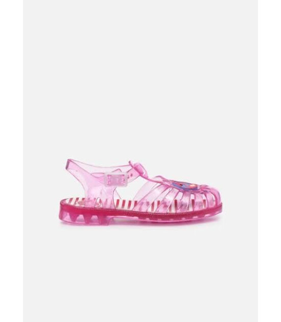 Meduse SunPatch Çocuk Sandalet // Pailette Rose - Şeffaf Pembe