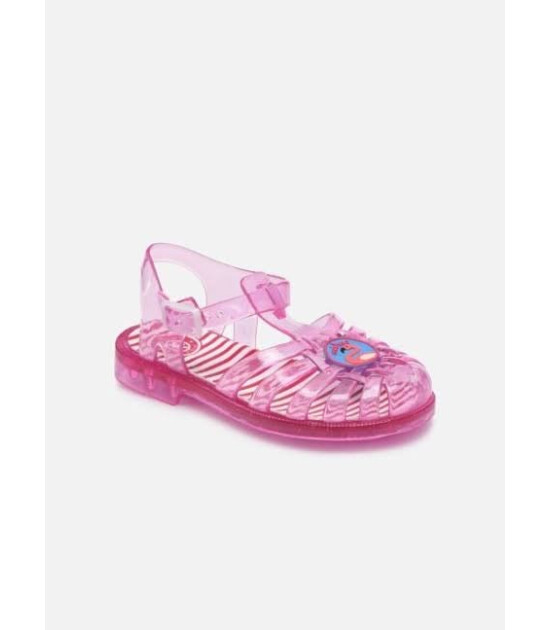 Meduse SunPatch Çocuk Sandalet // Pailette Rose - Şeffaf Pembe