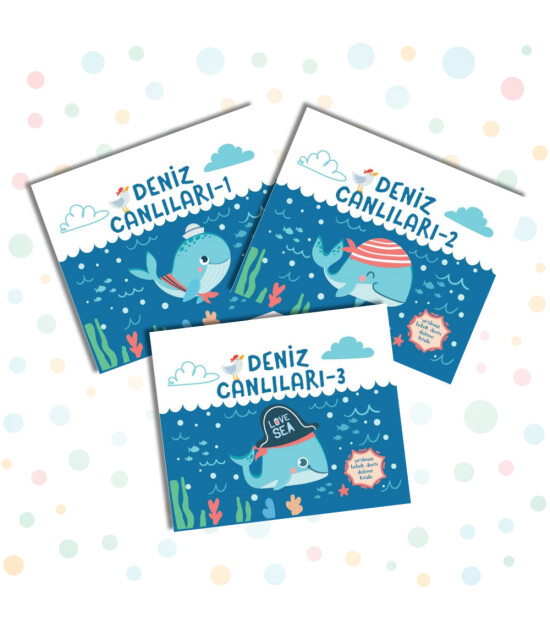 Megakids Yayıncılık Yırtılmaz Kitap Set ( Deniz Canlılar 1, Deniz Canlıları 2, Deniz Canlıları 3 )