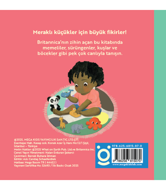 Megakids Yayıncılık Baby Britannica: Hayvanlar