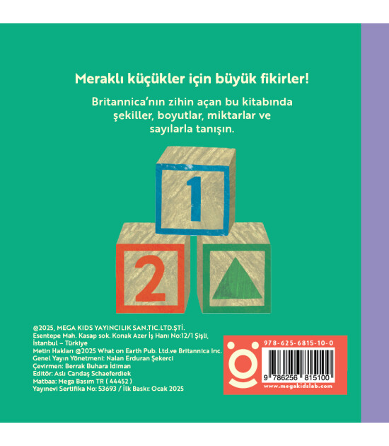 Megakids Yayıncılık Baby Britannica: Sayılar ve Şekiller