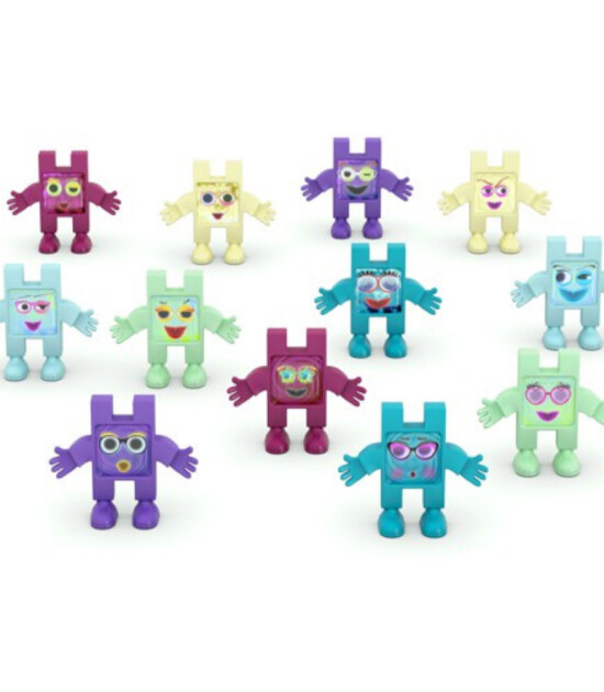 Meli Toys Blok Oyuncak // Emoti Rainbow (12 Parça)