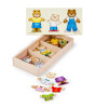 Melissa & Doug Ahşap Değiş Tokuş Giydirme Puzzle // Ayıcık Ailesi (45 Parça)