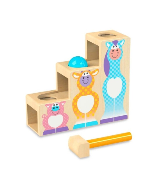 Melissa & Doug Ahşap Çak Yuvarla - Basamaklar