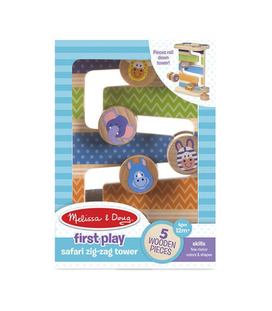 Melissa & Doug Ahşap Safari Zig-Zag Kule