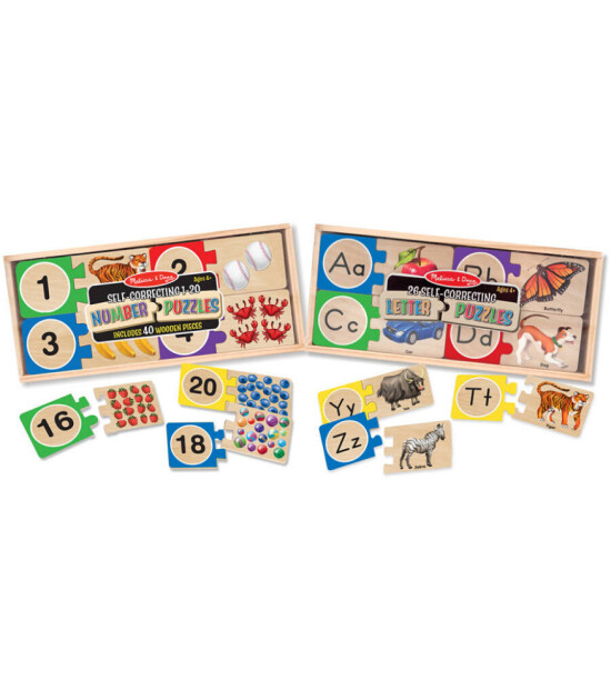 Melissa & Doug Ahşap Sayılar Eşleştirme Yapbozu