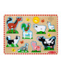 Melissa & Doug Ahşap Sesli Yapboz // &Ccedil;iftlik Hayvanları - Farm