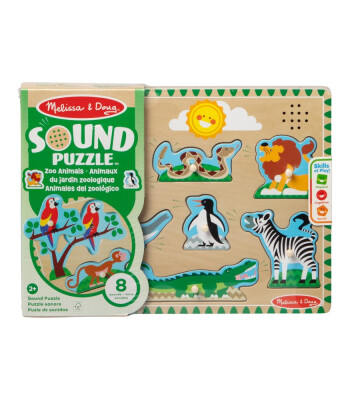 Melissa & Doug Ahşap Sesli Yapboz // Hayvanat Bah&ccedil;esi - Zoo