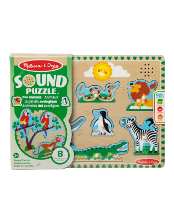 Melissa & Doug Ahşap Sesli Yapboz // Hayvanat Bah&ccedil;esi - Zoo