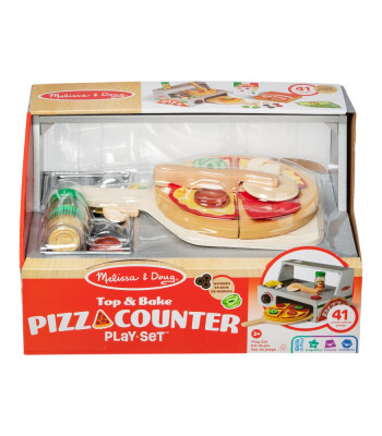 Melissa & Doug Ahşap Pizza Tezgahı (Hazırla, Pişir ve Servis Et)