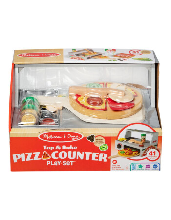 Melissa & Doug Ahşap Pizza Tezgahı (Hazırla, Pişir ve Servis Et)