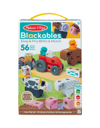 Melissa & Doug Blockables // &Ccedil;iftlik Oyun Seti (56 Par&ccedil;a)