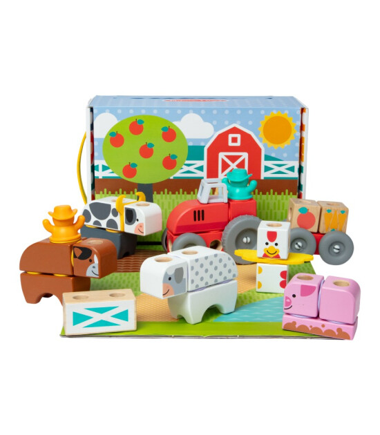 Melissa & Doug Blockables // &Ccedil;iftlik Oyun Seti (56 Par&ccedil;a)
