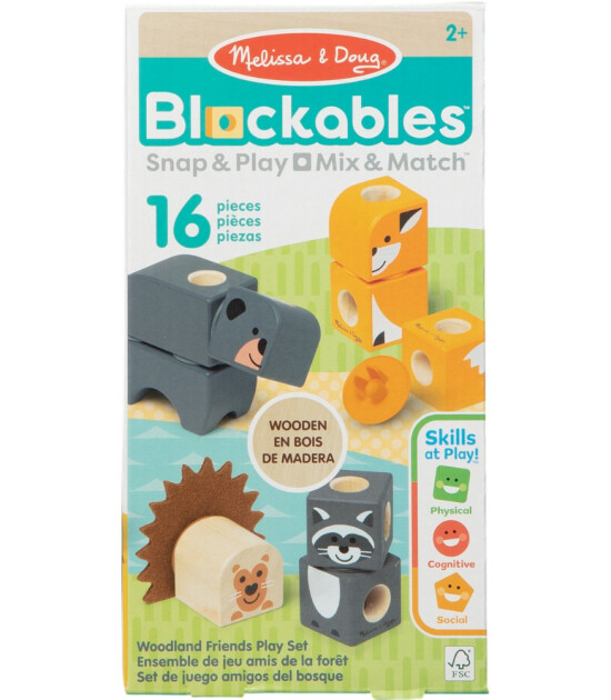 Melissa & Doug Blockables // Orman Hayvanları (16 Par&ccedil;a)