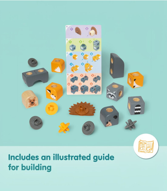 Melissa & Doug Blockables // Orman Hayvanları (16 Par&ccedil;a)