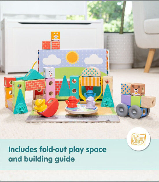 Melissa & Doug Blockables // Kasaba Oyun Seti (73 Par&ccedil;a)