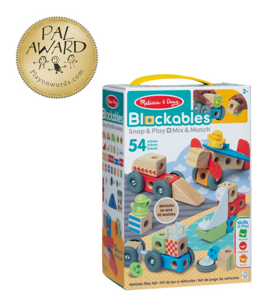 Melissa & Doug Blockables // Ara&ccedil;lar Oyun Seti (54 Par&ccedil;a)