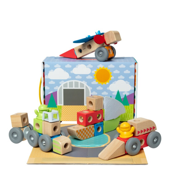 Melissa & Doug Blockables // Ara&ccedil;lar Oyun Seti (54 Par&ccedil;a)