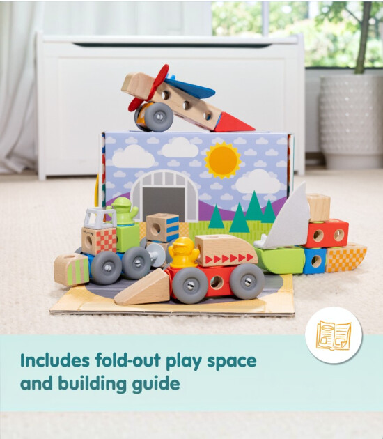 Melissa & Doug Blockables // Ara&ccedil;lar Oyun Seti (54 Par&ccedil;a)