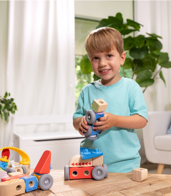 Melissa & Doug Blockables // Ara&ccedil;lar Oyun Seti (54 Par&ccedil;a)