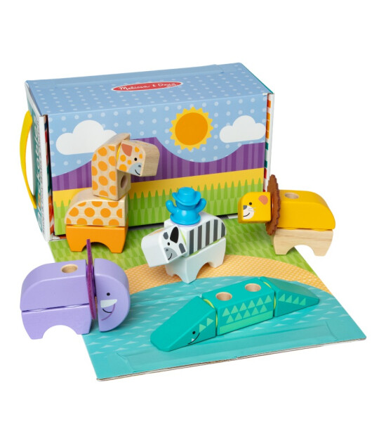 Melissa & Doug Blockables // Safari Oyun Seti (34 Par&ccedil;a)
