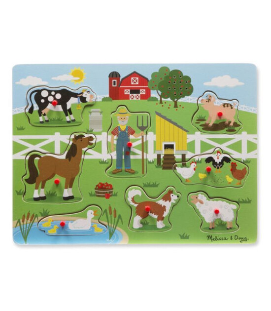 Melissa & Doug Ahşap Sesli Yapboz // Old MacDonald's Farm