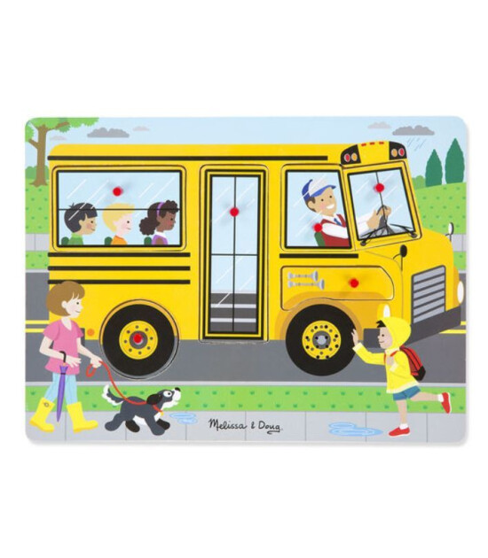 Melissa & Doug Ahşap Sesli Yapboz // The Wheels on the Bus