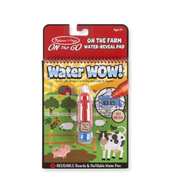 Melissa & Doug Water Wow! Su ile boyama kitabı - Çiftlik