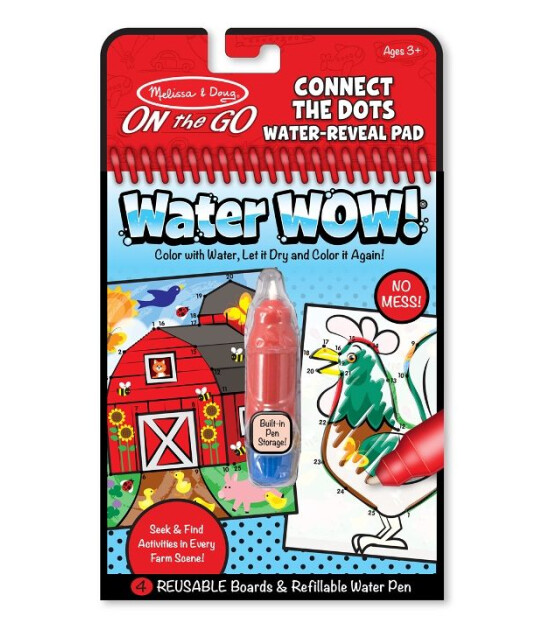 Melissa & Doug Water Wow! Su ile Boyama Kitabı // Çiftlik - Noktaları Birleştir