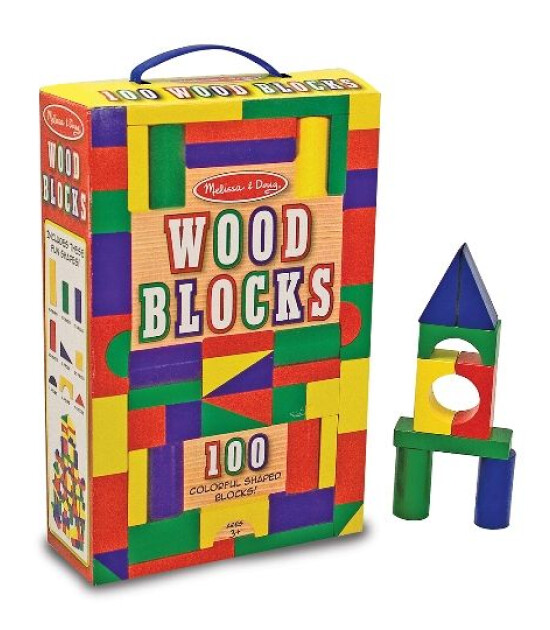 Melissa & Doug Ahşap Blok Seti (100 Parça)