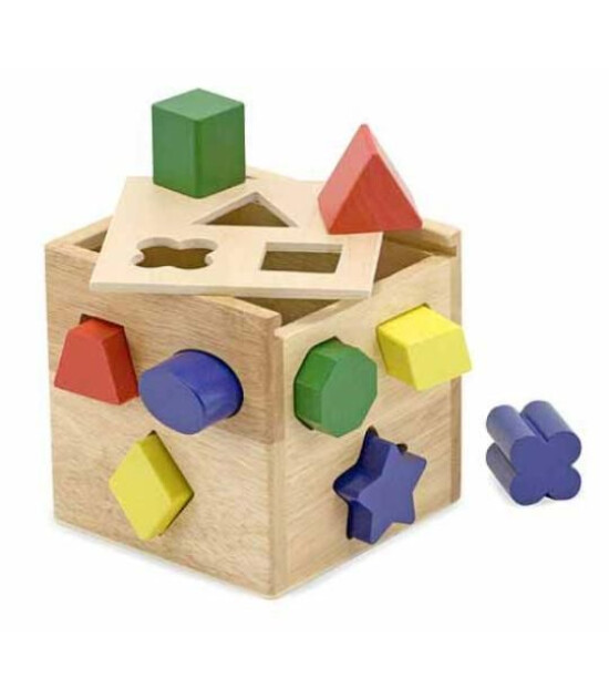 Melissa & Doug Ahşap Küp Şekil Bulmaca