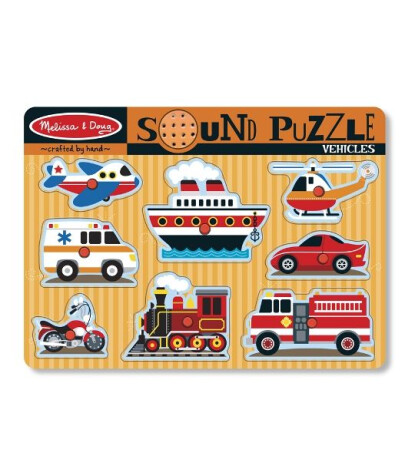 Melissa & Doug Ahşap Sesli Yapboz // Araçlar