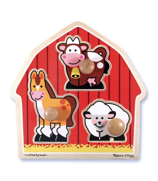 Melissa & Doug Ahşap İlk Yapbozum // Çiftlik Hayvanları