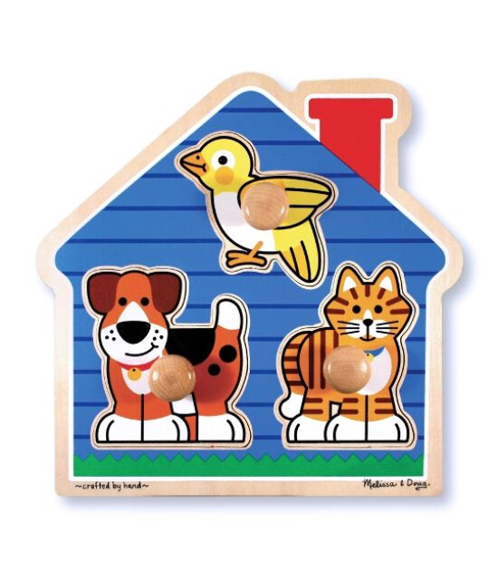 Melissa & Doug Ahşap İlk Yapbozum // Evcil Hayvanlar