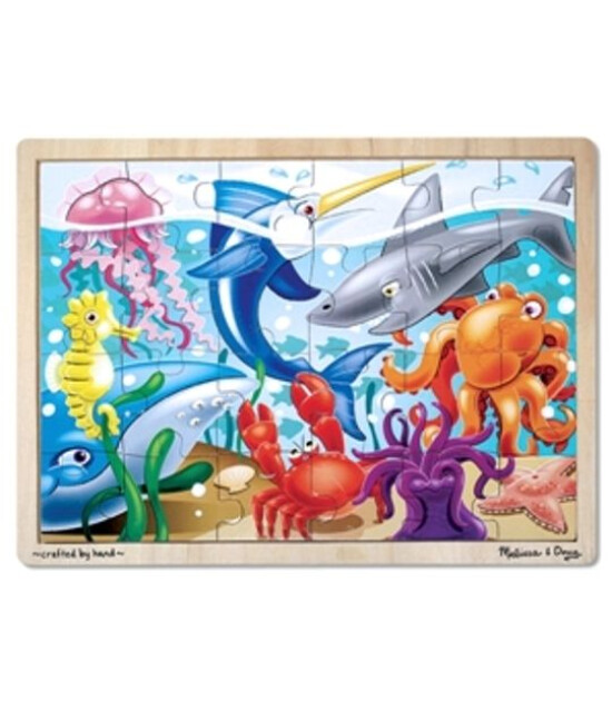 Melissa & Doug Ahşap Puzzle // Deniz (24 Parça)