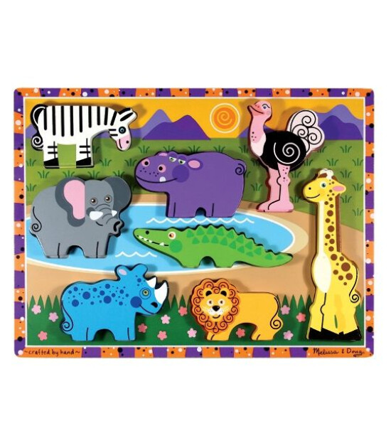 Melissa & Doug Ahşap Tombul Yapboz // Safari