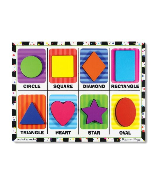 Melissa & Doug Ahşap Tombul Yapboz // Şekiller