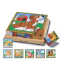 Melissa & Doug Ahşap Küp Puzzle // Evcil Hayvanlar (6 Yüz)