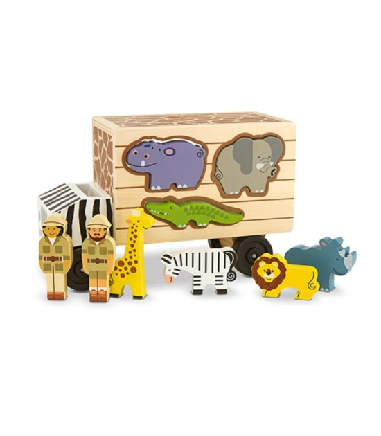 Melissa & Doug Ahşap Hayvan Kurtarıcı Şekil Bulmaca Kamyon