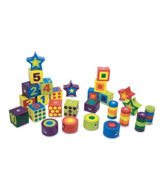 Melissa & Doug Ahşap Boncuk Dizme