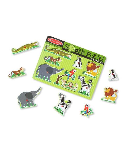 Melissa & Doug Ahşap Sesli Yapboz // Orman Hayvanları