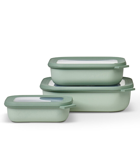 Mepal Set Cirqula Rectangular (500+1000+2000 ml) // Nordic Sage