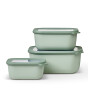Mepal Set Cirqula Rectangular (750+1500+3000 ml) // Nordic Sage