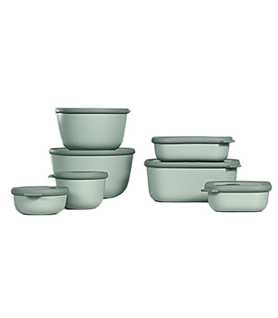 Mepal Set Cirqula Rectangular (750+1500+3000 ml) // Nordic Sage