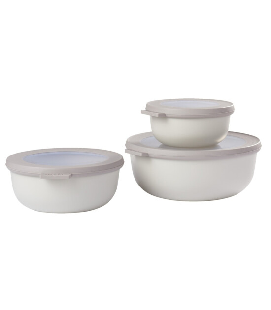 Mepal Set Cirqula Round (350+750+1250 ml) // Nordic White