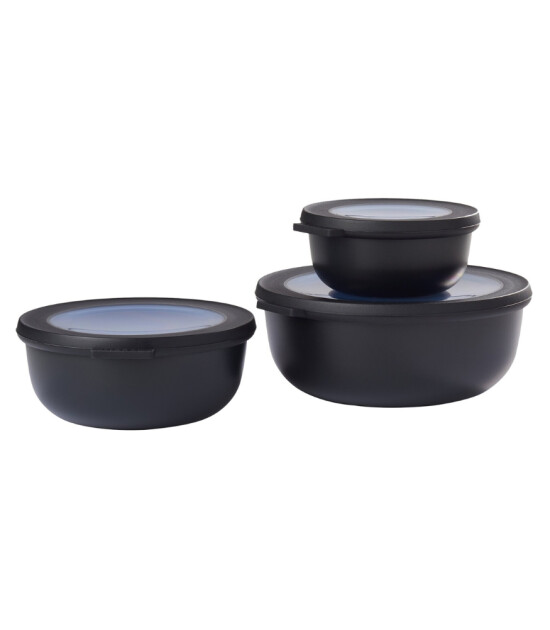 Mepal Set Cirqula Round (350+750+1250 ml) // Nordic Black